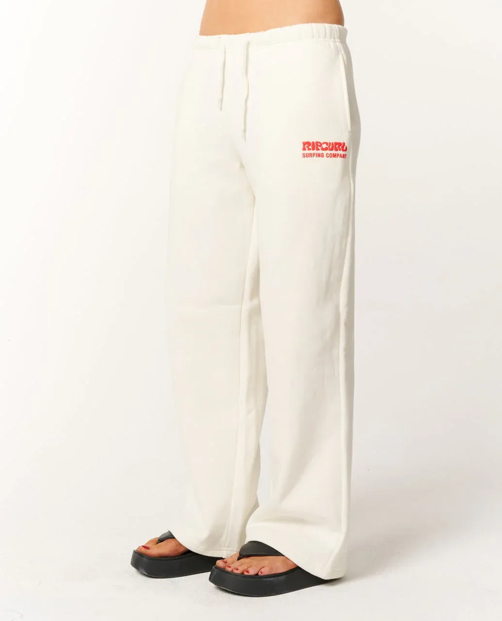 Surf Puff Wide Leg Trackpant, Color: Cayenne, Size: XXS