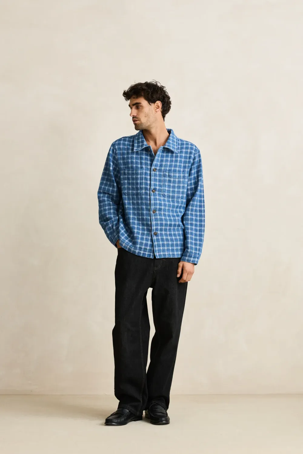 Jacquard Check Ls Shirt