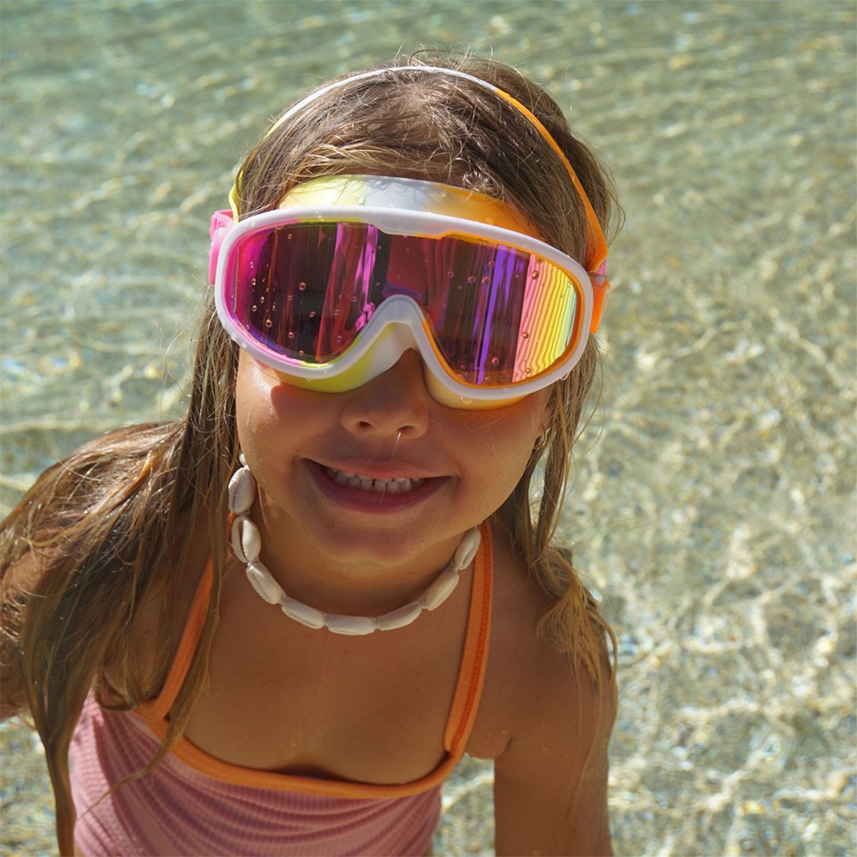 Kids Swim Mask - Poppy the Peach Multi