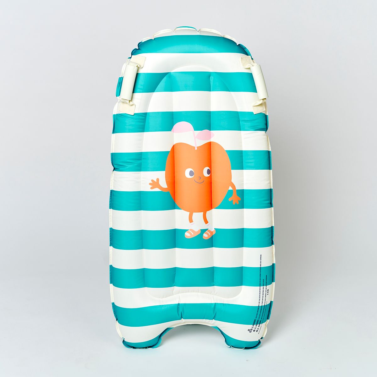Kids Surf Mat -Poppy the Peach Green Stripe