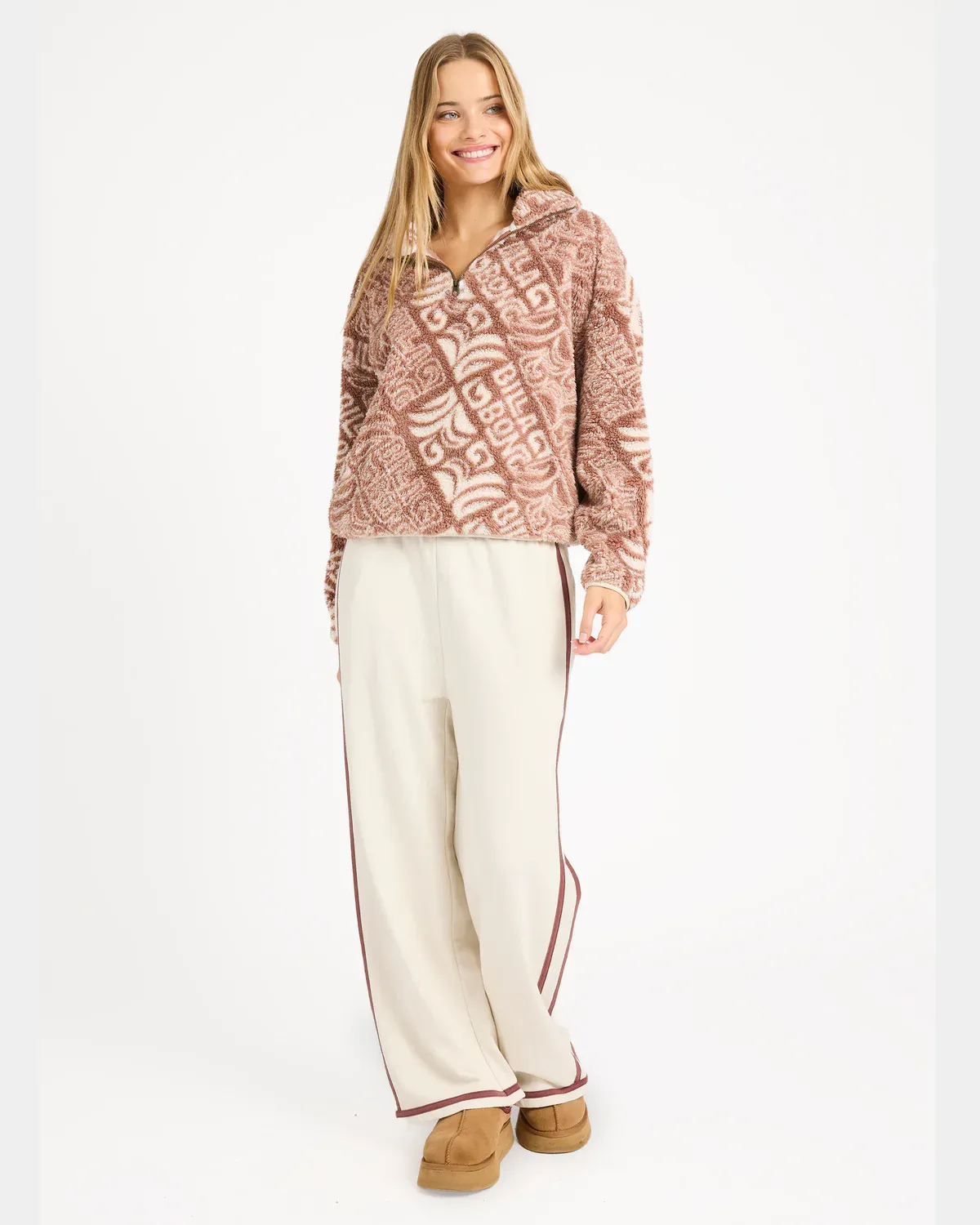 Womens Go For It Half Zip Fleece Pullover