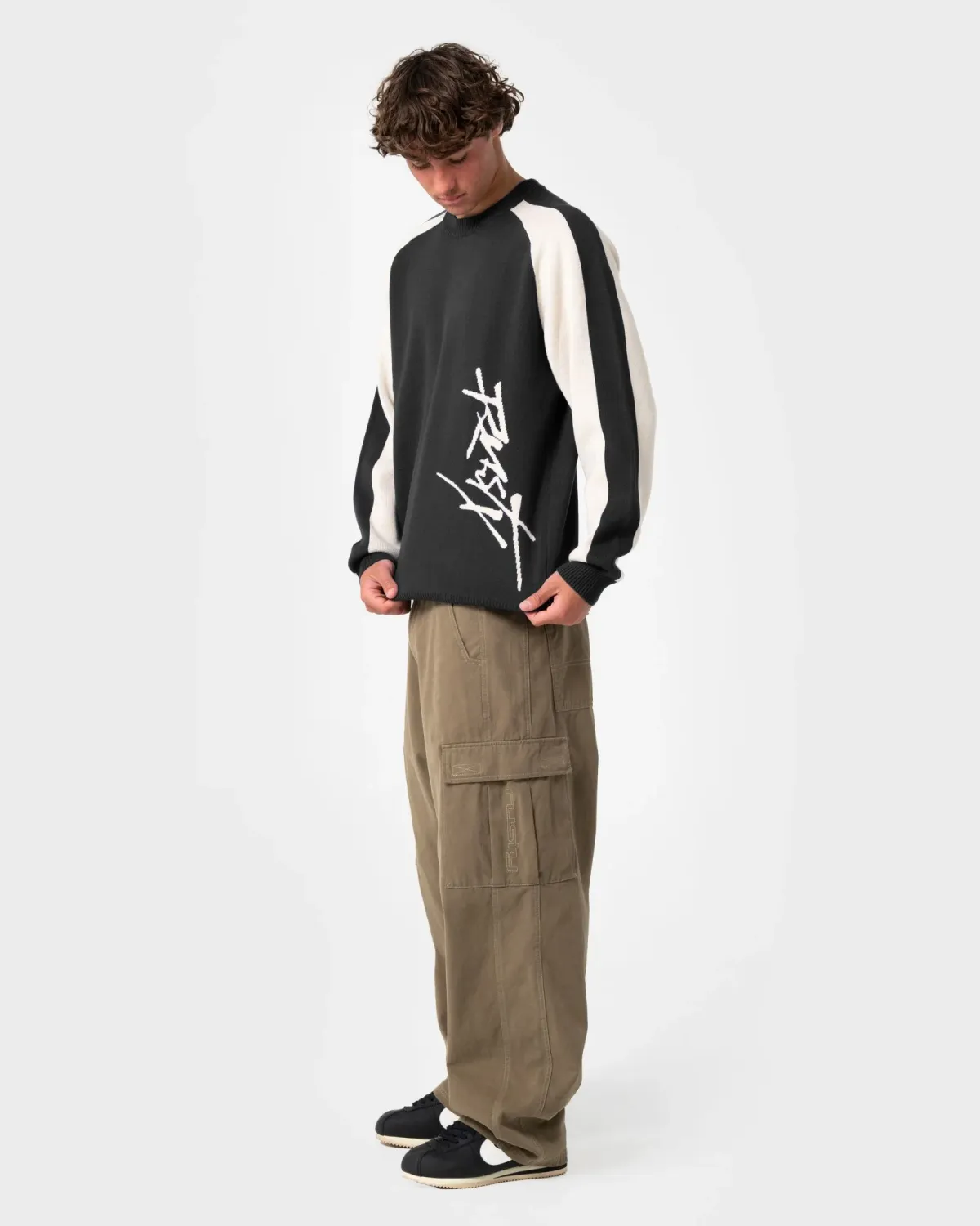 Roll Safe Boxy Crew Neck Knit