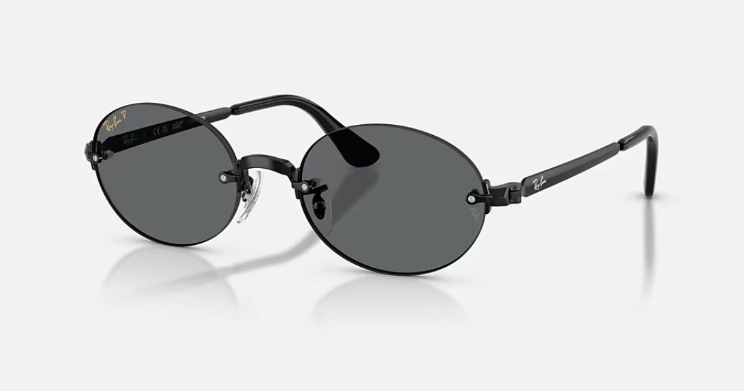 RB3929 BY A$AP ROCKY - Polished Black Frame Dark Grey Lenses