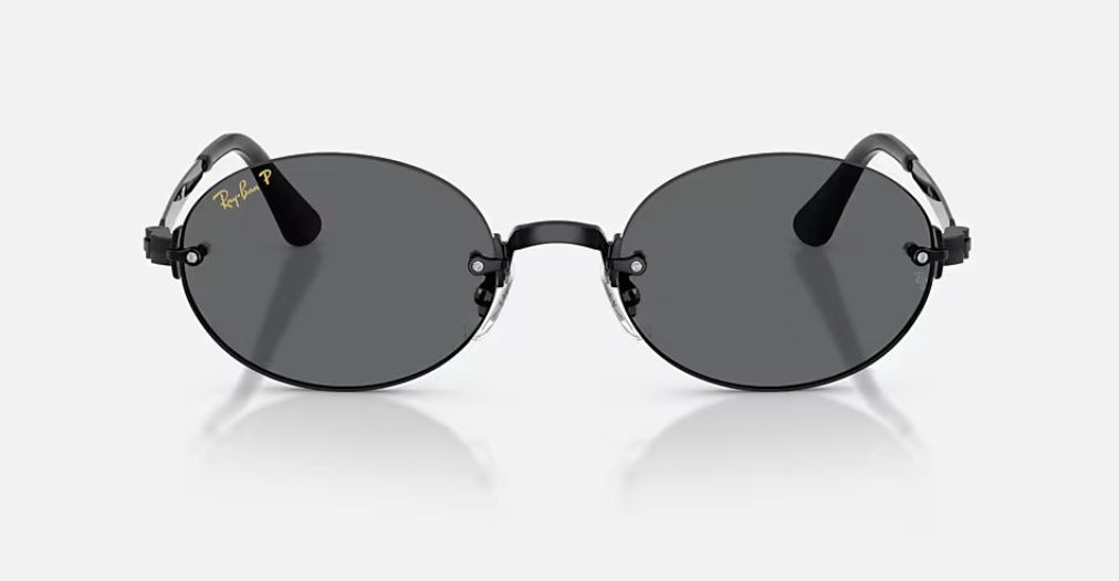 RB3929 BY A$AP ROCKY - Polished Black Frame Dark Grey Lenses