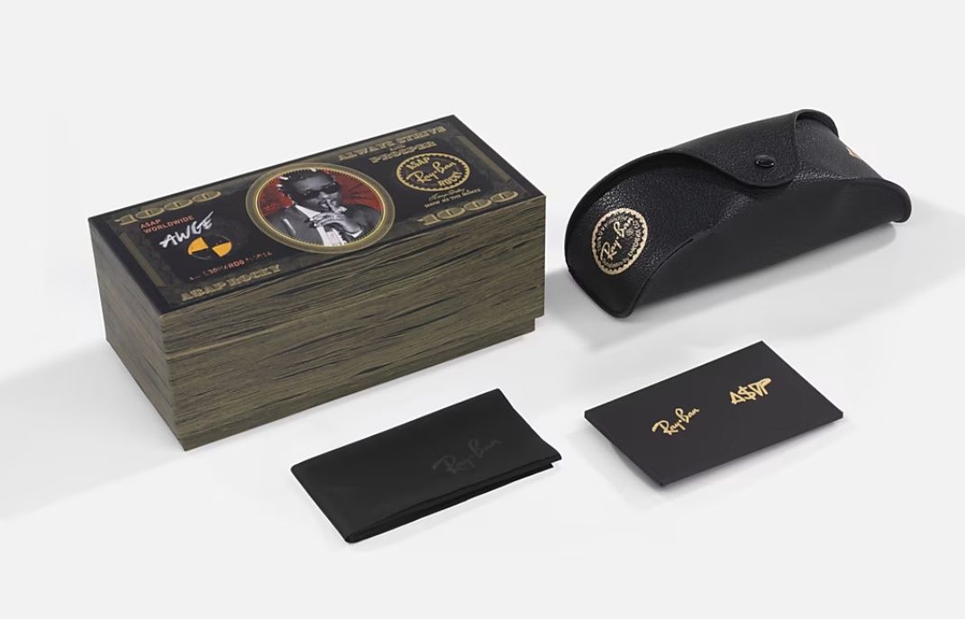RB3929 BY A$AP ROCKY - Polished Black Frame Dark Grey Lenses
