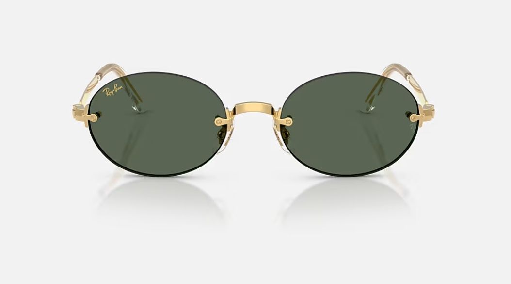 RB3929 BY A$AP ROCKY - Polished Arista Gold Fame Dark Green Lenses