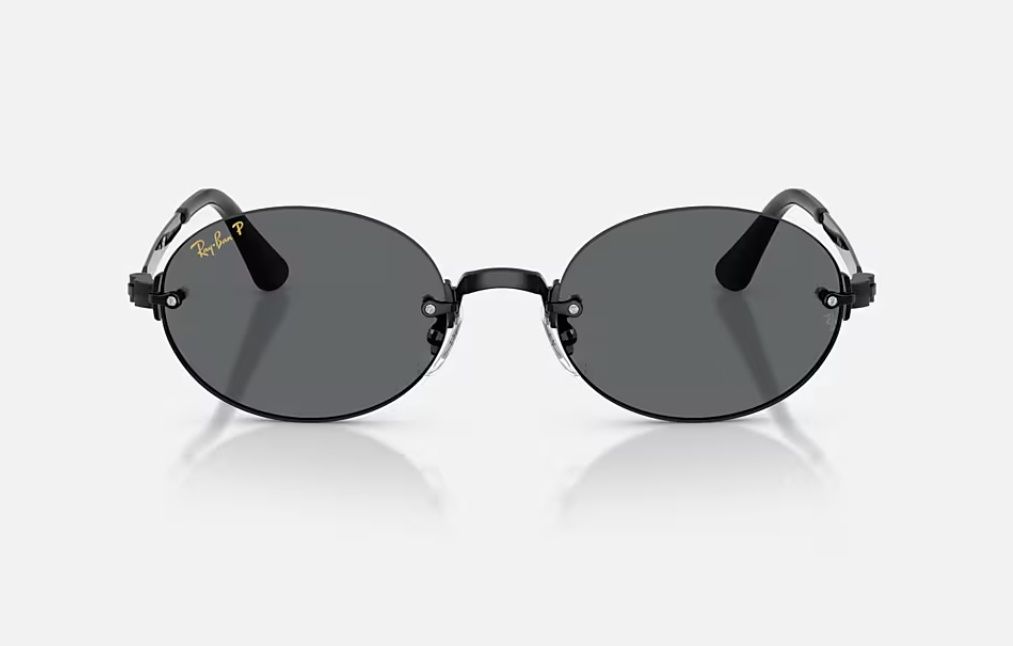 RB3929 BY A$AP ROCKY -Polished Black Frame, Dark Grey Polraised Lenses
