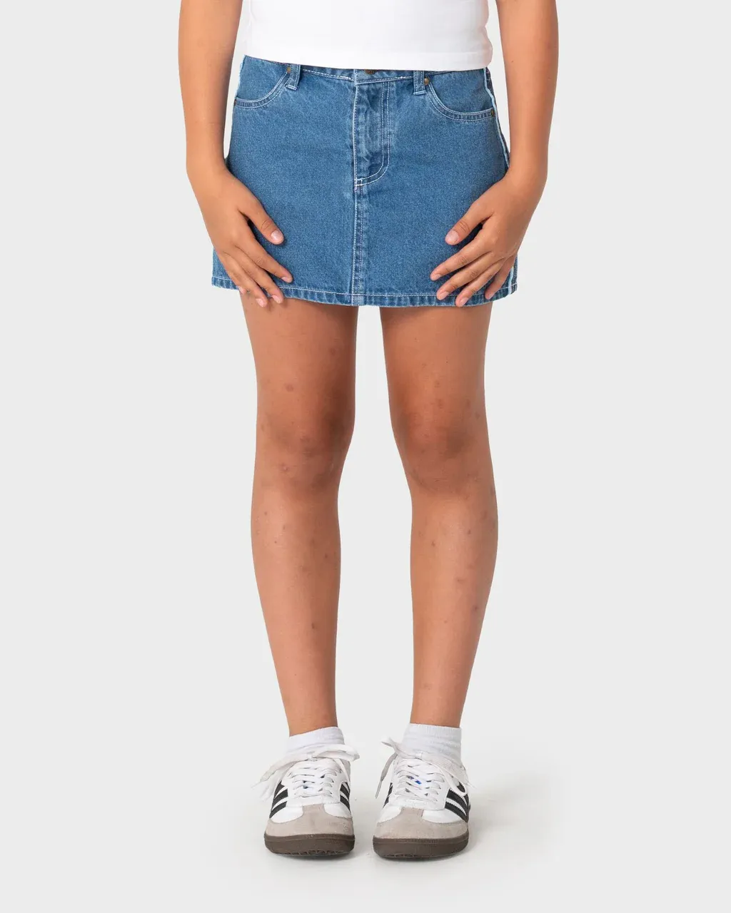 Flip Girl Mini Denim Skirt