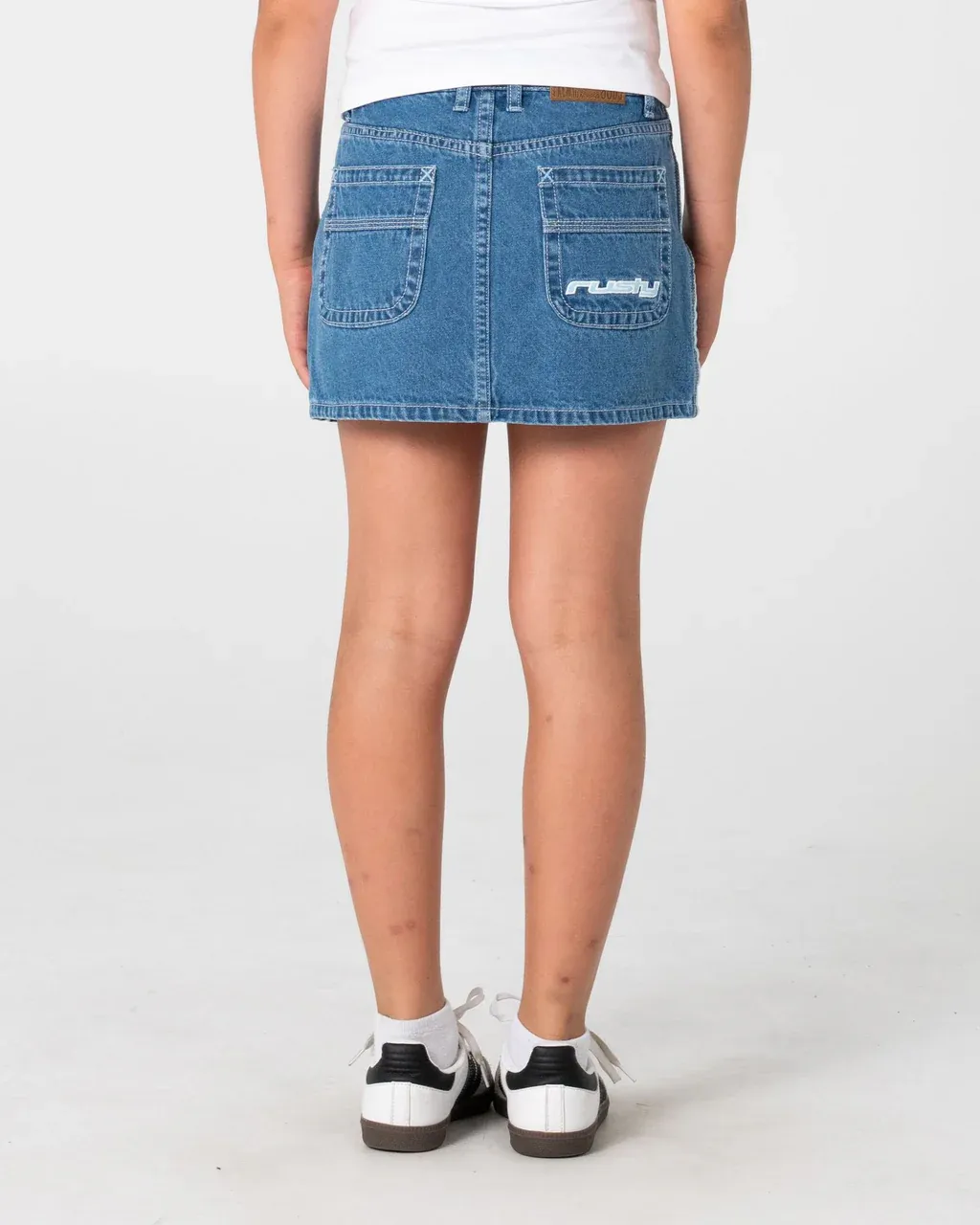 Flip Girl Mini Denim Skirt