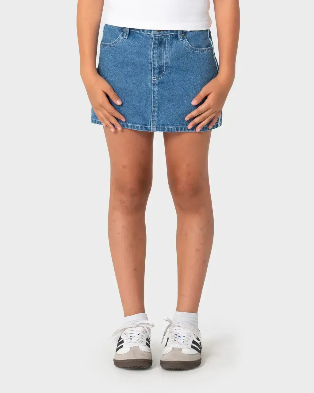 Flip Girl Mini Denim Skirt