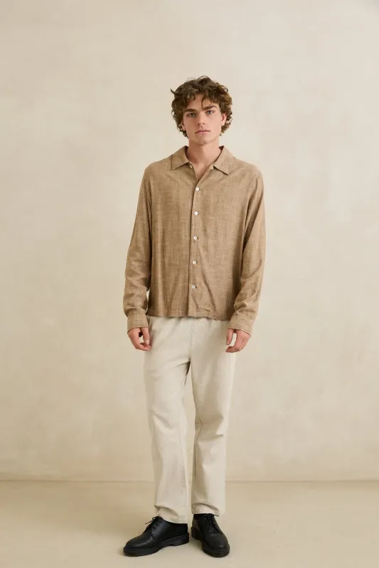 Linen Chambray Ls Shirt