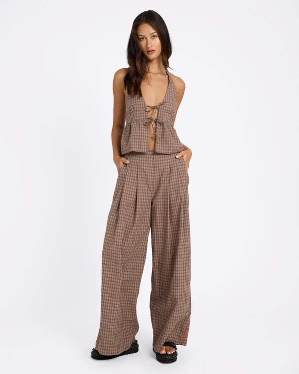 Womens Checker Pants