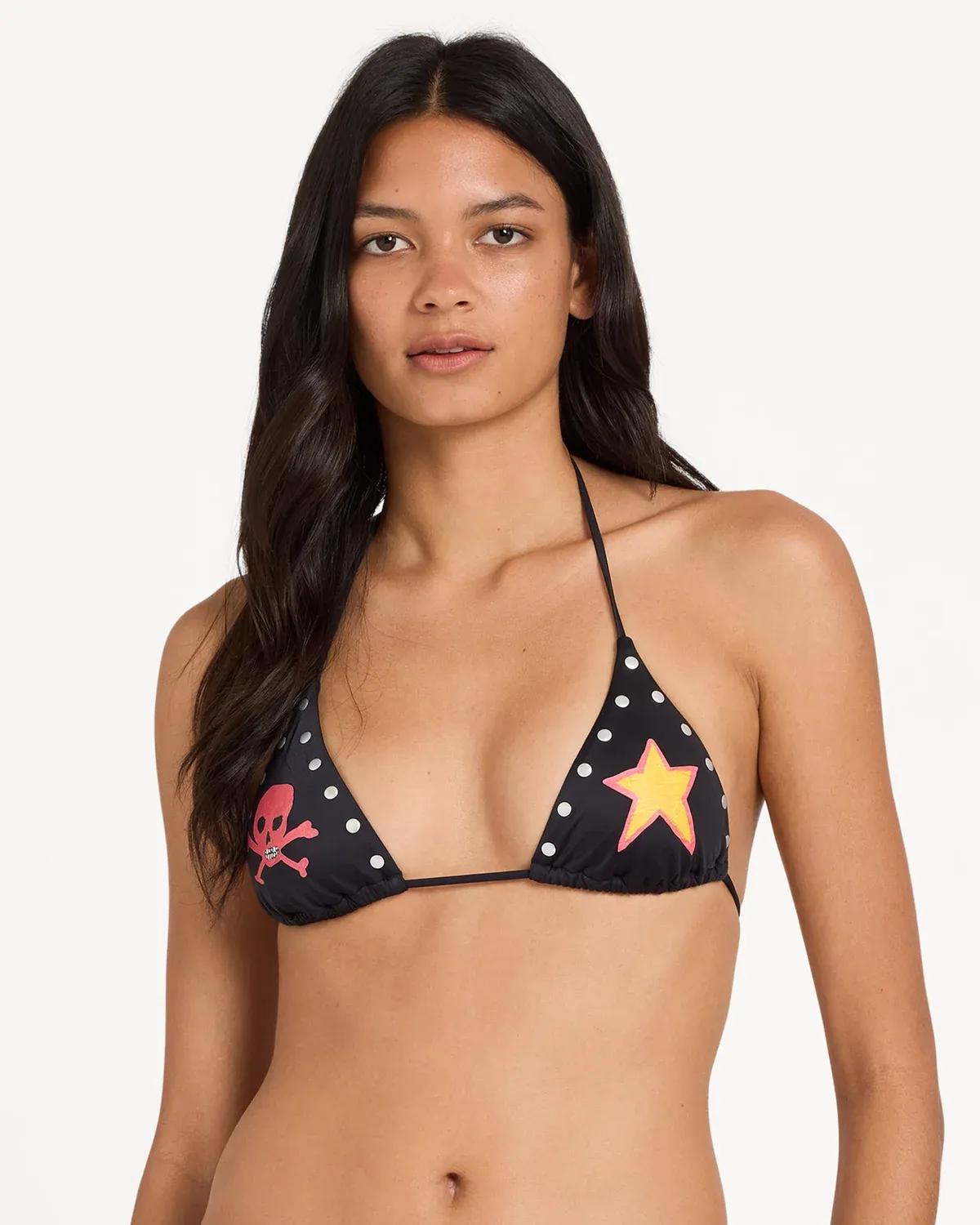 Womens Dani Miller Halter Tri Bikini Top