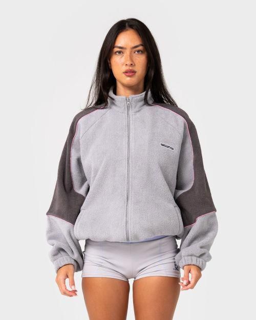 COACH ZIP THROUGH SHERPA FLEECE