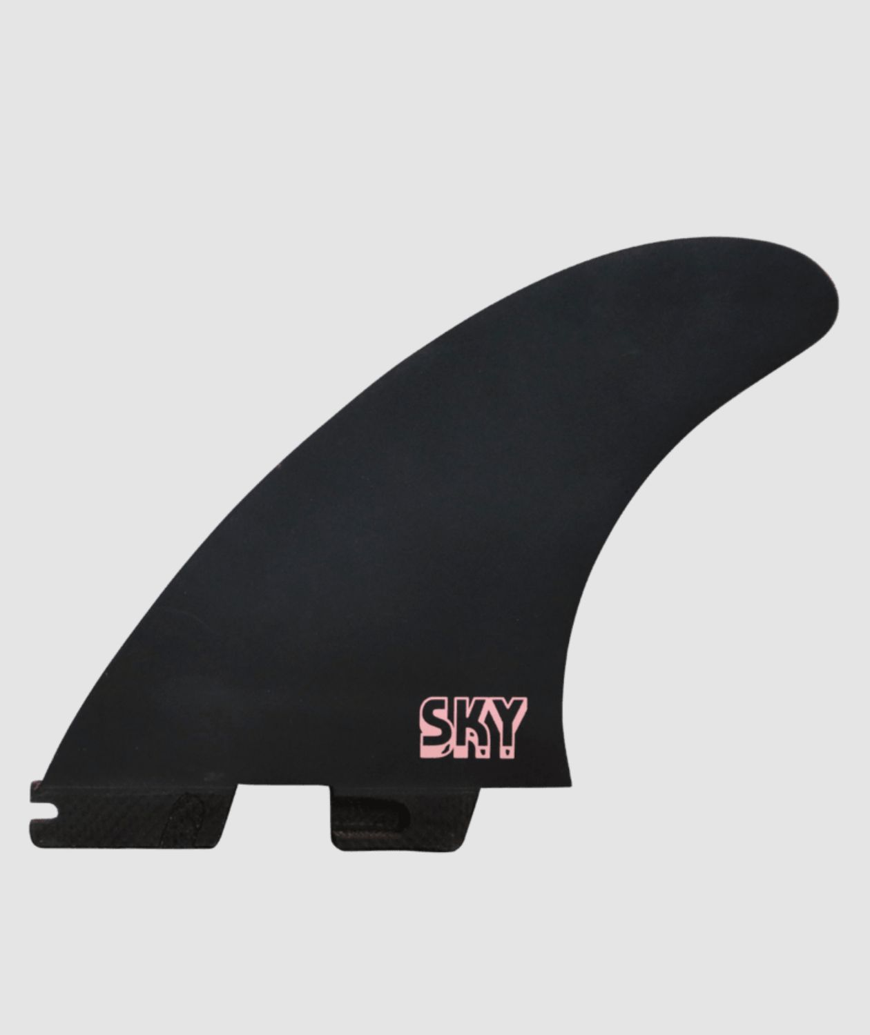 FCS II Sky Brown PC Tri Fins - Teal Pink