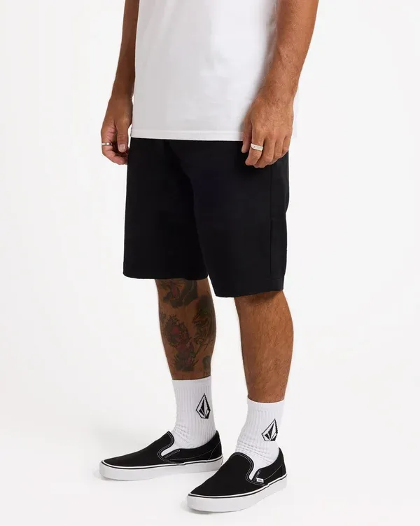 Mens Frickin Modern Chino Shorts, Color: Black, Size: 30