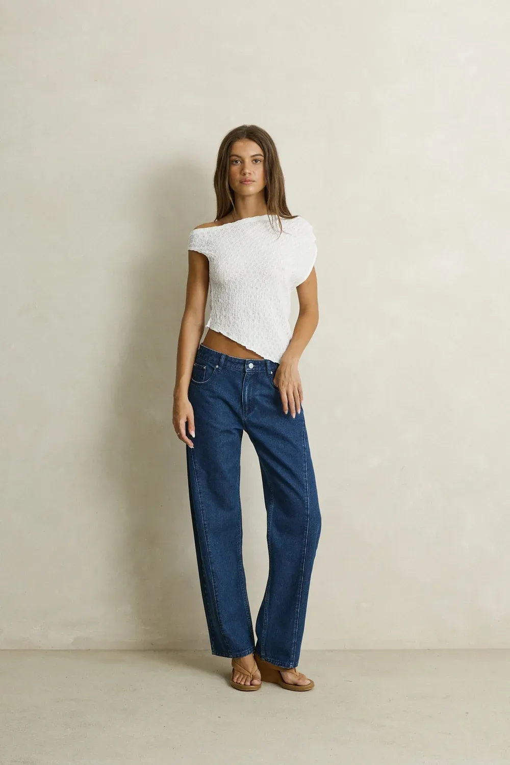 Maya Lace Asymmetric Top