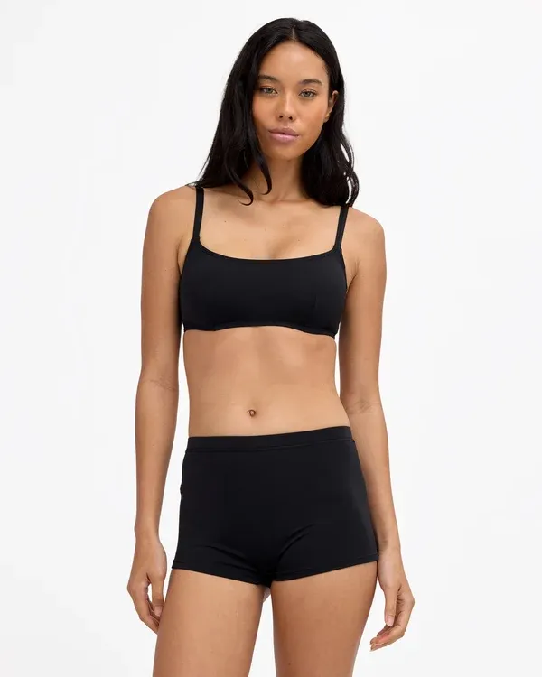 Palma Short Bikini Bottom, Colour: Black Pebble, Size: XS/6