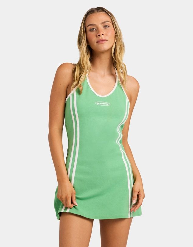 Echo Surf Knit Dress, Colour: Greengage, Size: XS/6