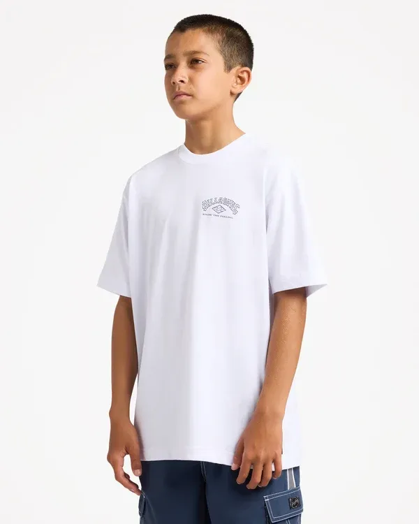 Boys 8-16 Legacy T-Shirt, Color: White, Size: 8