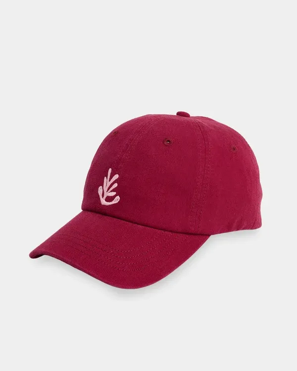 Womens Kiana Dad Cap, Colour: Beet Red