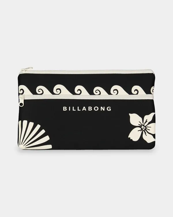 La Lune Large Pencil Case, Color: Black Pebble