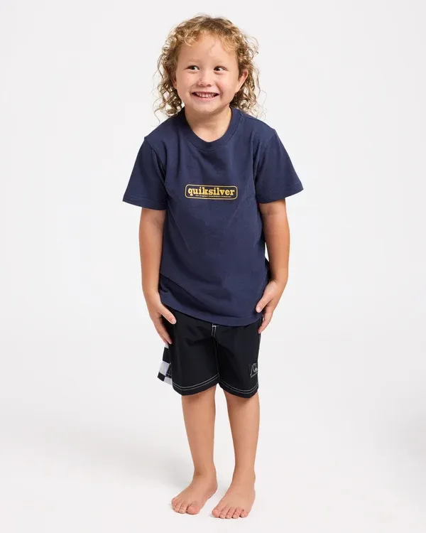 Boys 2-7 Centres Short Sleeve Tee, Colour: Mood Indigo, Size: 2