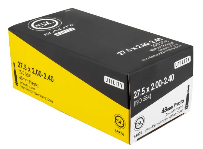 Utili-T Standard Presta Valve Tubes 27.5x2.00-2.40, Size: 27.5x2.00-2.40