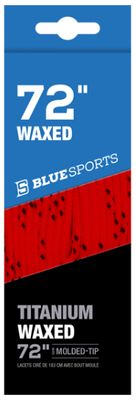 Blue Sports Titanium Waxed Laces