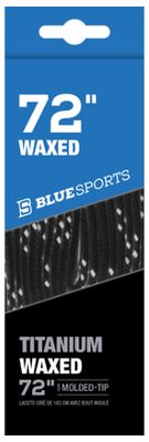 Blue Sports Titanium Waxed Laces