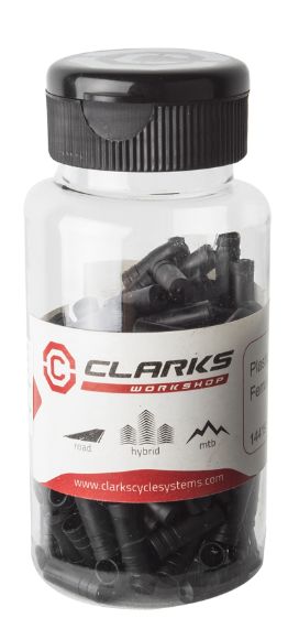 Clarks 4mm Plastic SIS Cable Ferrules (Per Ferrule), Colour: Black