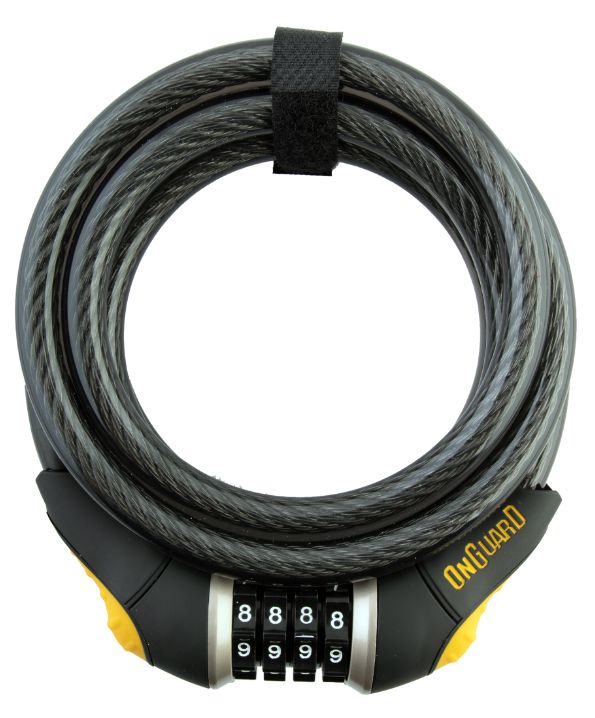 Doberman 8031 Combo Lock, Colour: Black/yellow