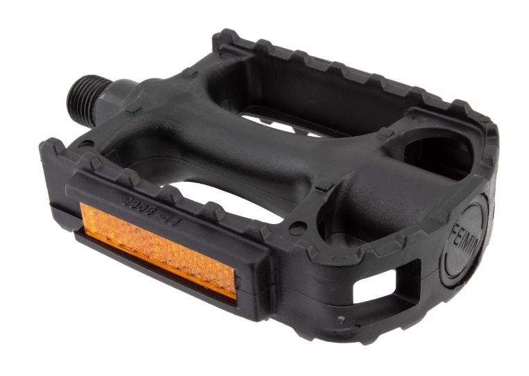 MTB Pedals Plastic, Size: Black