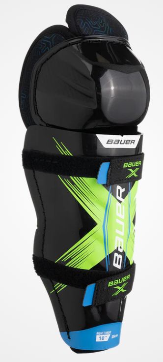 Bauer X Shin Guards - YTH, Size: 8.0