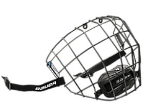 Bauer III - Facemask, Colour: BLACK, Size: SMALL