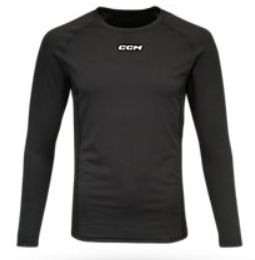 CCM Performance Compression LS Shirt - YTH, Size: SMALL