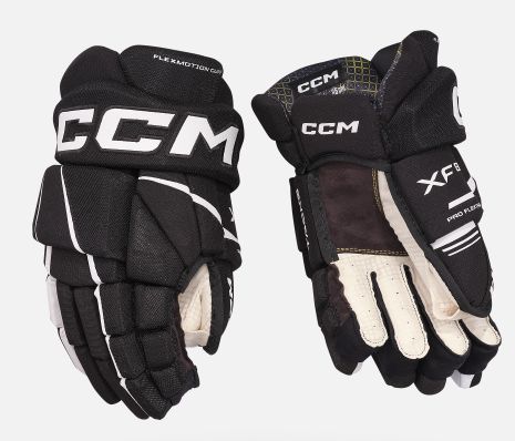 CCM Tacks XF 80 Gloves - SR, Colour: BLACK/WHITE, Size: 13.0