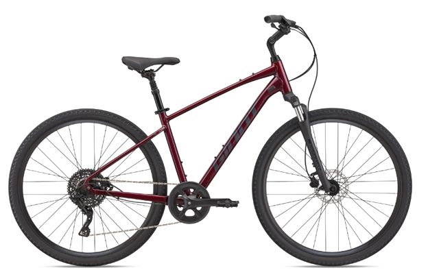 Giant Cypress 2 - Hybrid Bike, Colour: Garnet, Size: Small