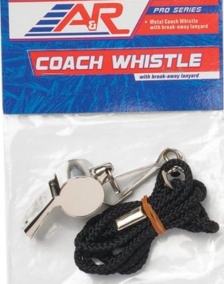 A&amp;R Coach Whistle with Lanyard
