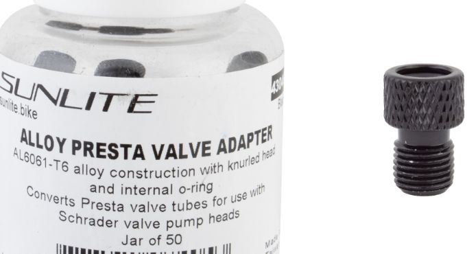 Sunlite Alloy Presta Adapters, Size: Single