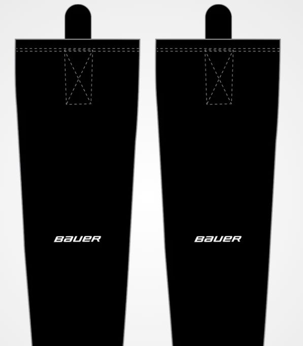 Bauer Flex Stock Hockey Sock, Colour: BLACK, Size: YOUTH S/M