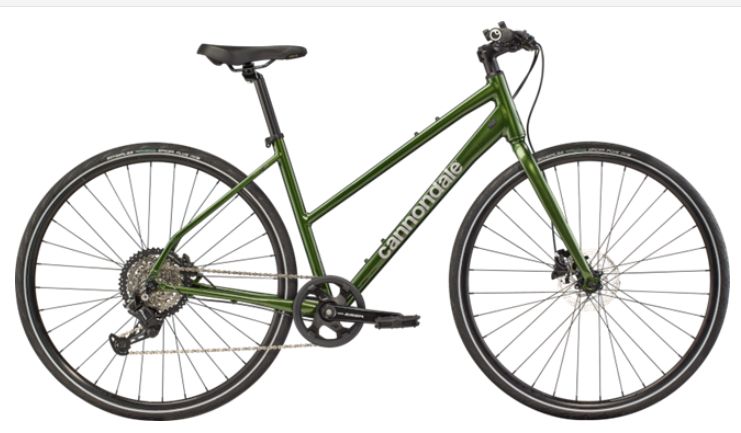Cannondale Quick 3 Step-Thru - Hybrid Bike, Colour: Spruce Green, Size: X-Small