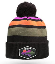CCM Winter Collection Stripe Pom Knit Tuque - SR