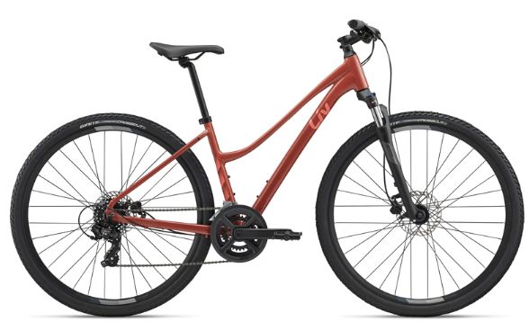 Giant LIV Rove 4 Step Thru - Hybrid Bike, Colour: Bali Bricks, Size: X-Small