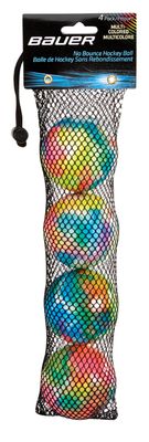 Bauer Multicolored Hockey Ball - 4pk