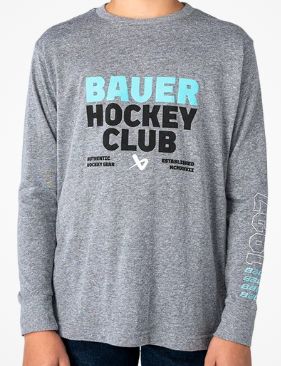 Bauer Hockey Club Graphic LS - YTH, Size: Small