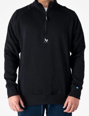 Bauer Travel 1/4 Zip - SR, Colour: Black, Size: Small