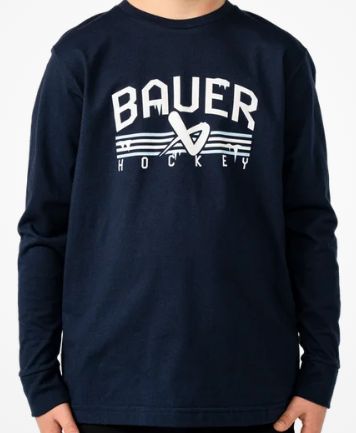 Bauer Icicle Long-Sleeve Tee Youth, Size: Small