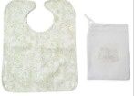 Bunny Toile Green Bib