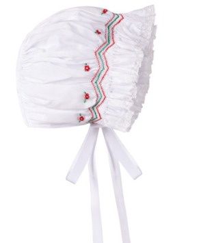 Holiday Smocked Bonnet